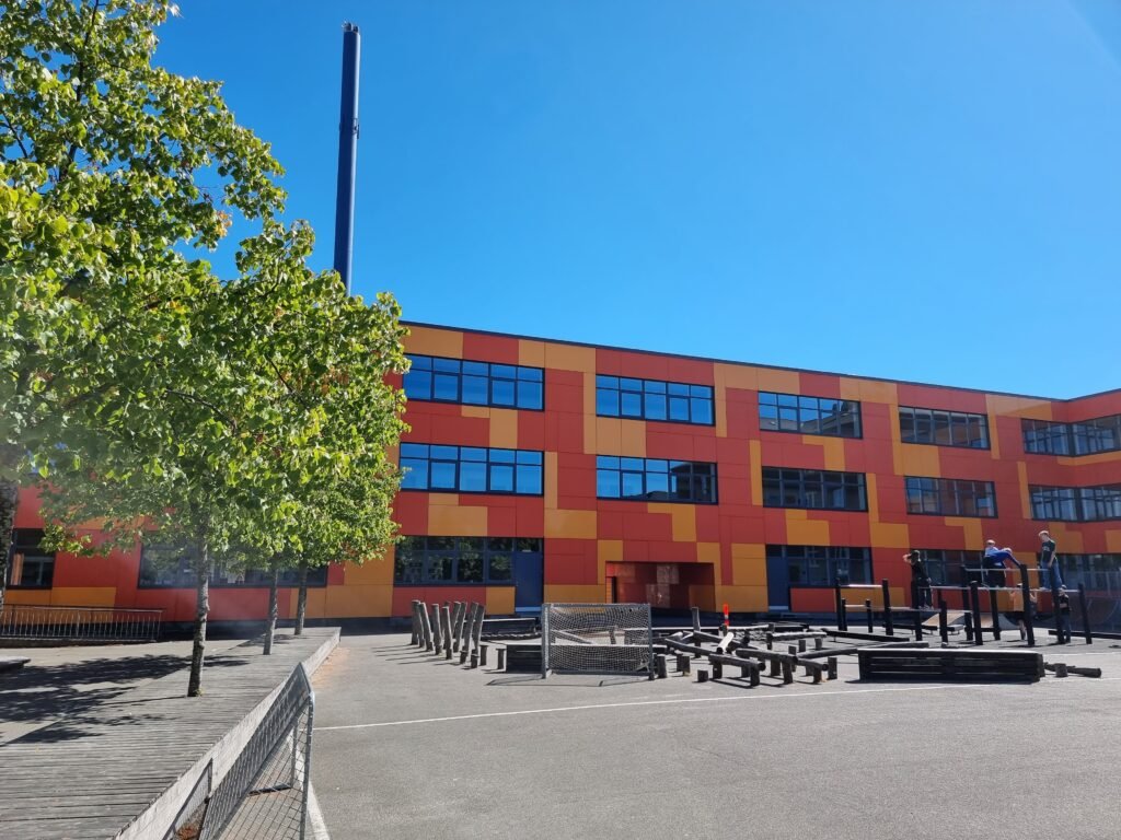 Baggesensskolen i Korsør hvor Q-Clean har udført facaderens.